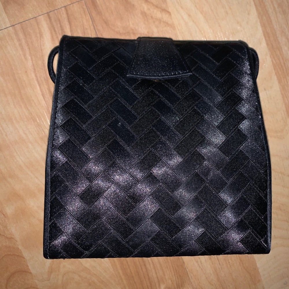 New Black Woven Purse/Clutch